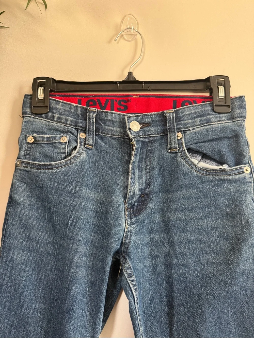 Levi's boys Dark Blue Straight-Leg Jeans 26x27